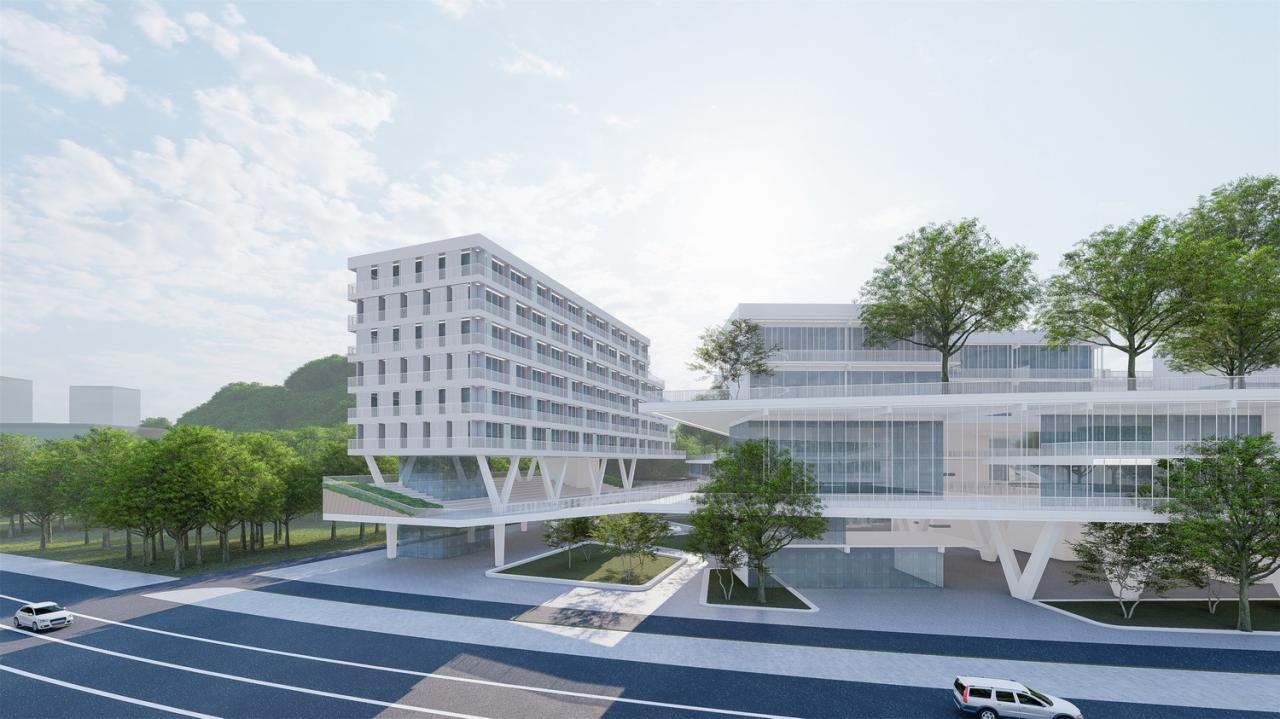 BIM建筑|山间学堂:深圳市第三十三高级中学(中标候选方案) / 上海华都建筑规划设计有限公司 BIM建筑|山间学堂:深圳市第三十三高级中学(中标候选方案) / 上海华都建筑规划设计有限公司