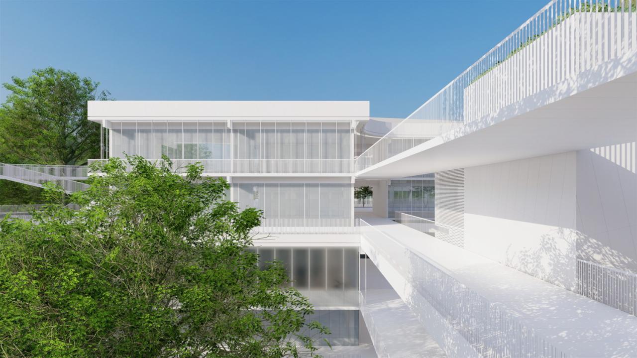 BIM建筑|山间学堂:深圳市第三十三高级中学(中标候选方案) / 上海华都建筑规划设计有限公司 BIM建筑|山间学堂:深圳市第三十三高级中学(中标候选方案) / 上海华都建筑规划设计有限公司