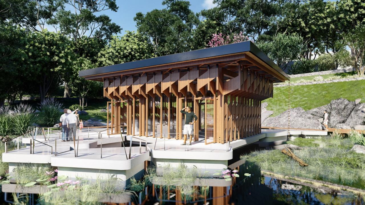 BIM建筑|天府栖岸——观鸟屋 / 蜂蜜景观工坊 BIM建筑|天府栖岸——观鸟屋 / 蜂蜜景观工坊