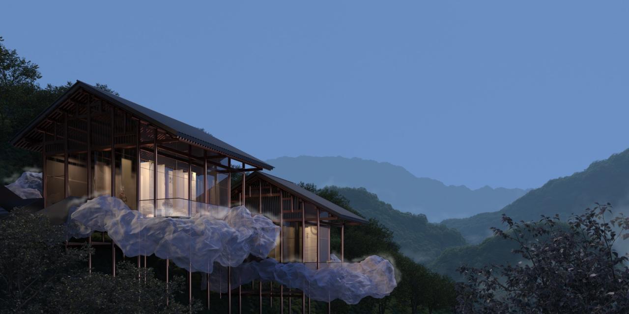 BIM建筑|雷山云屋:西江千户苗寨文化中心方案设计 / 外行建筑 BIM建筑|雷山云屋:西江千户苗寨文化中心方案设计 / 外行建筑