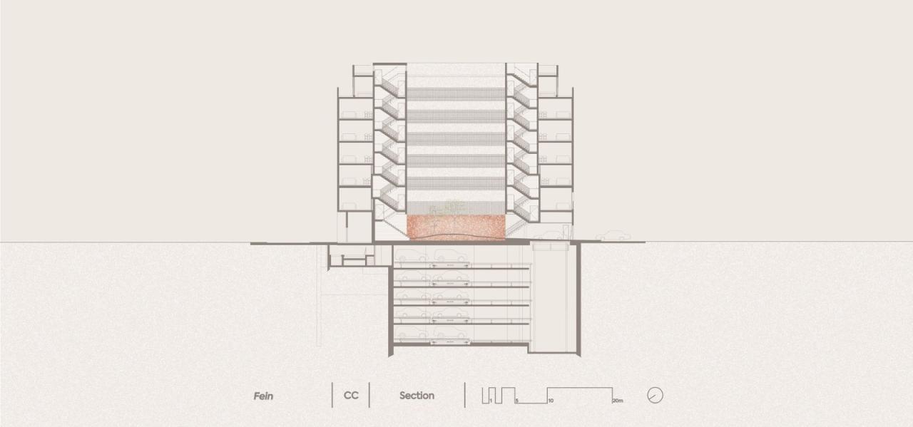BIM建筑|飘带一般的中央公寓楼 / HQ Architects BIM建筑|飘带一般的中央公寓楼 / HQ Architects