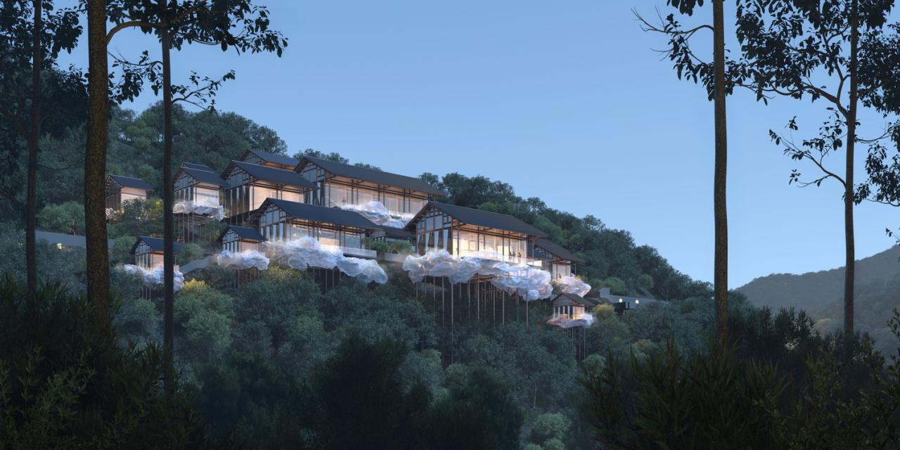 BIM建筑|雷山云屋:西江千户苗寨文化中心方案设计 / 外行建筑 BIM建筑|雷山云屋:西江千户苗寨文化中心方案设计 / 外行建筑