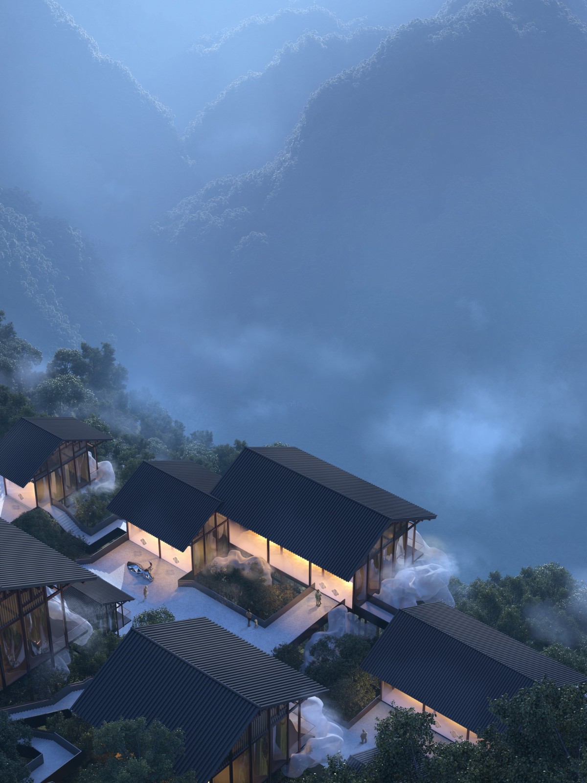 BIM建筑|雷山云屋:西江千户苗寨文化中心方案设计 / 外行建筑 BIM建筑|雷山云屋:西江千户苗寨文化中心方案设计 / 外行建筑