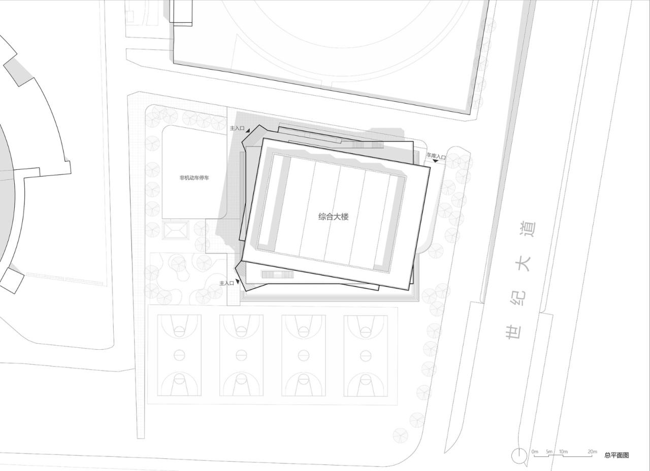 BIM建筑|宜黄一中综合楼 / 以靠建筑 BIM建筑|宜黄一中综合楼 / 以靠建筑