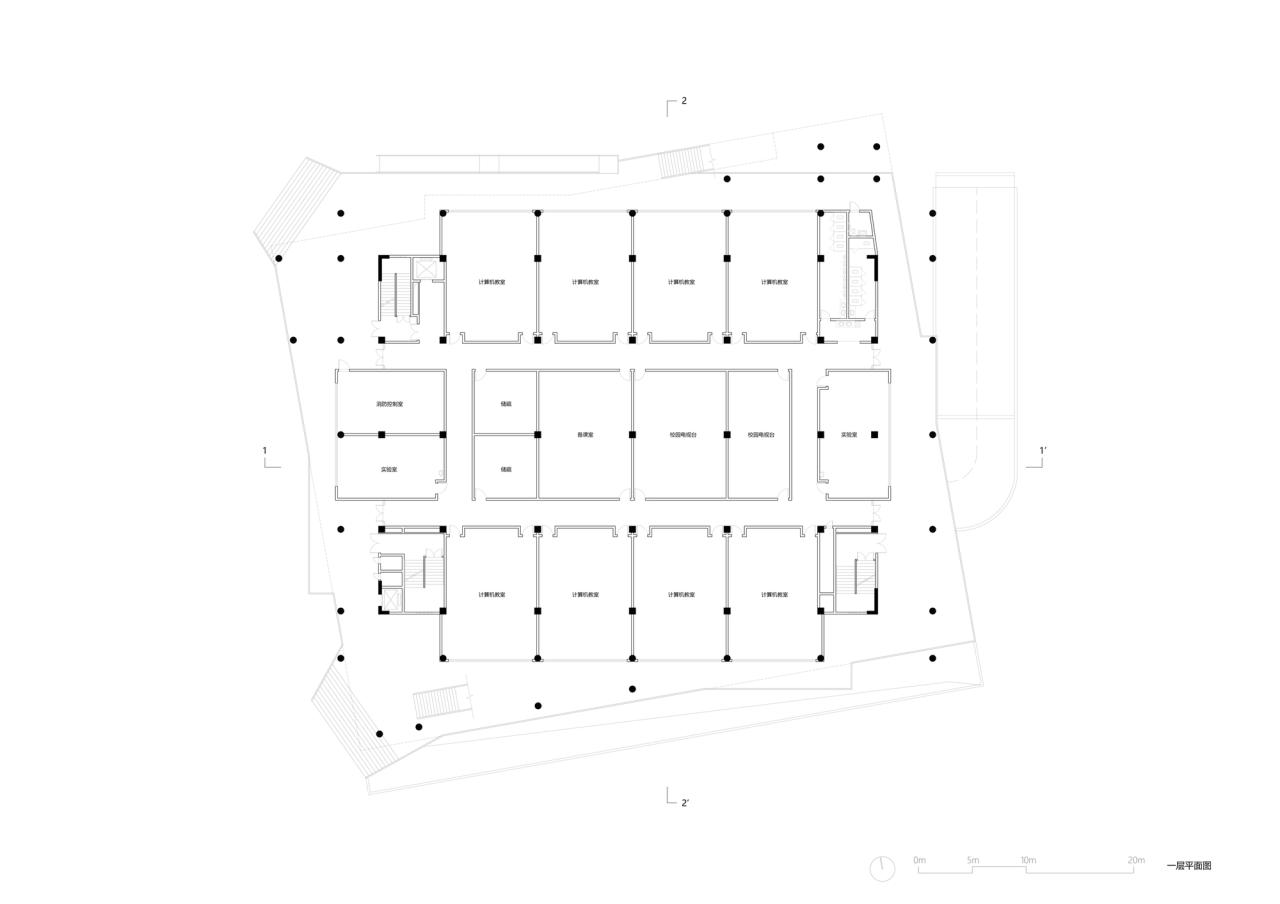 BIM建筑|宜黄一中综合楼 / 以靠建筑 BIM建筑|宜黄一中综合楼 / 以靠建筑
