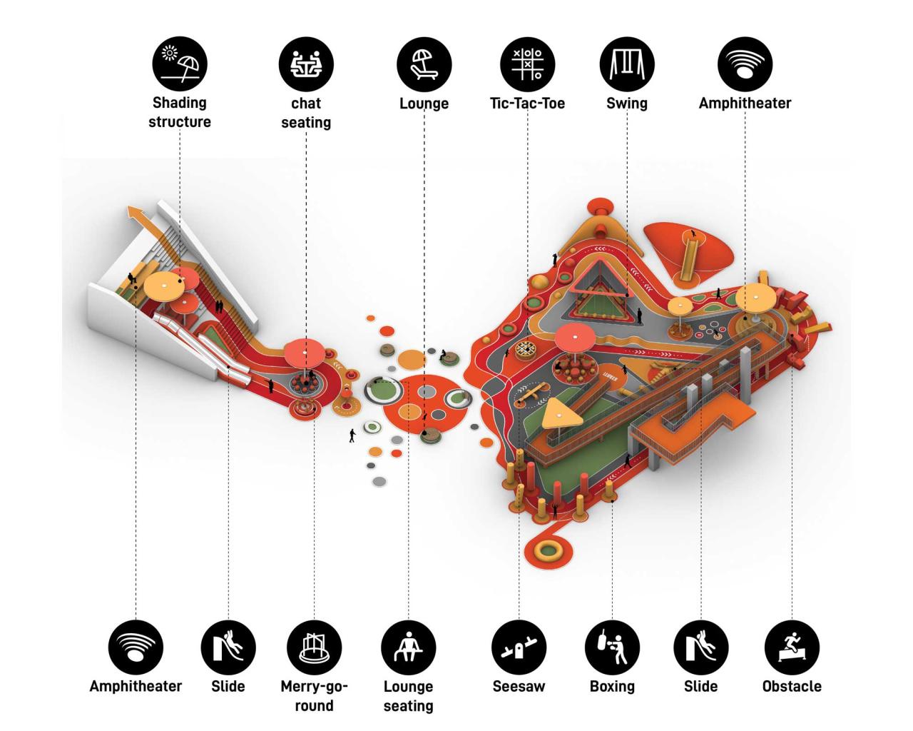 BIM建筑|奔流的熔岩 / 佰筑建筑设计 BIM建筑|奔流的熔岩 / 佰筑建筑设计