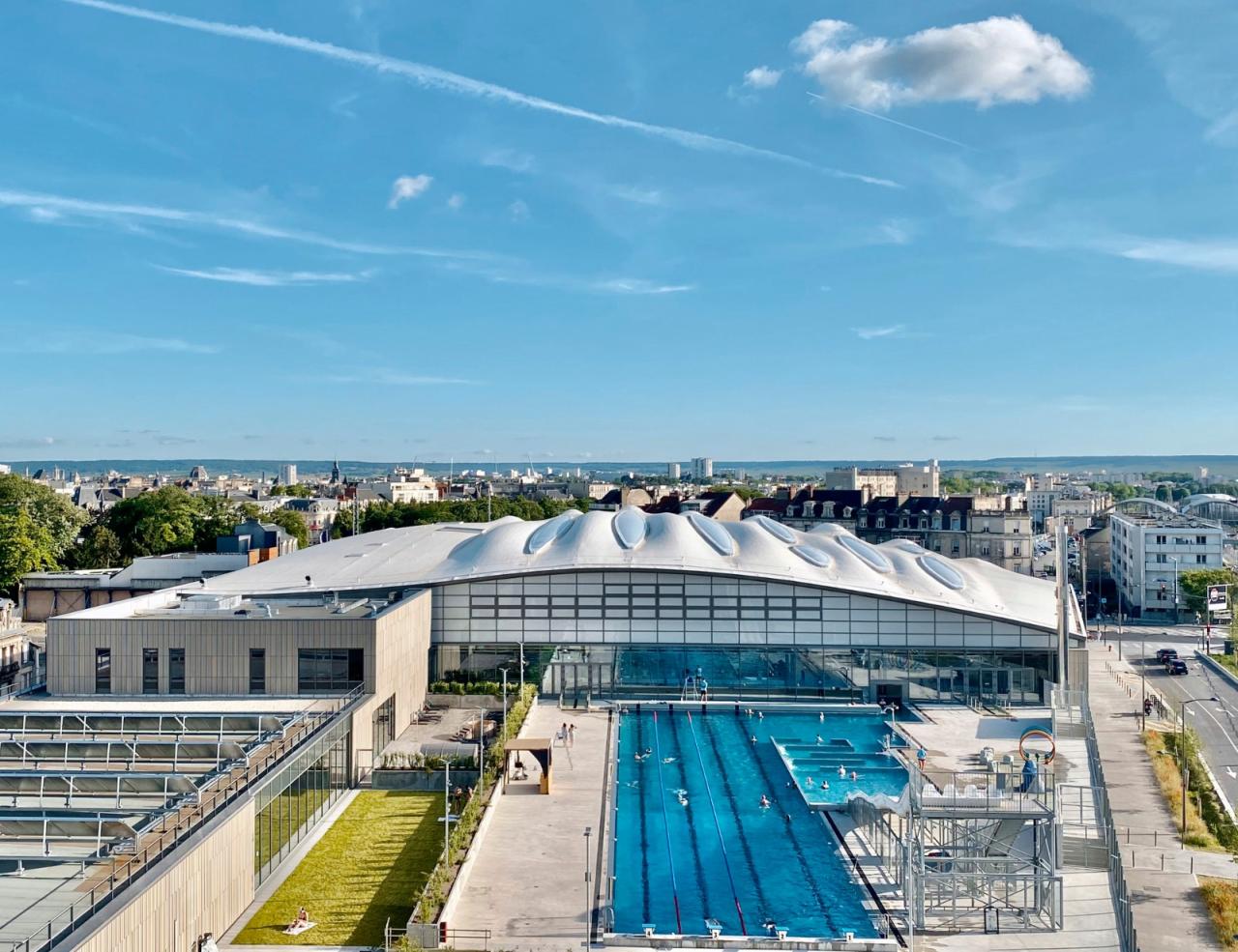 BIM建筑|波浪形屋面,UCPA大兰斯体育场 / Marc Mimram BIM建筑|波浪形屋面,UCPA大兰斯体育场 / Marc Mimram