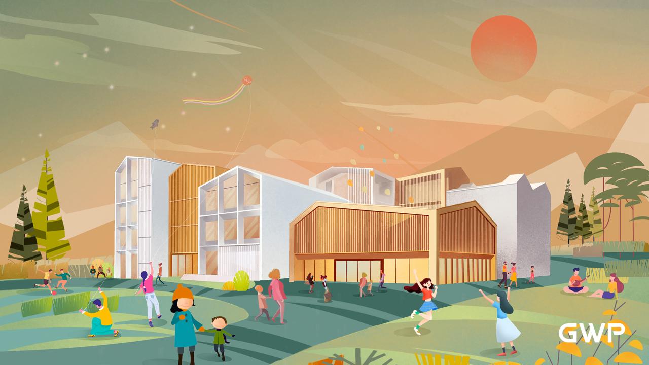 BIM建筑|临风展翼,载梦启航——临安风之谷国际营地 / GWP BIM建筑|临风展翼,载梦启航——临安风之谷国际营地 / GWP