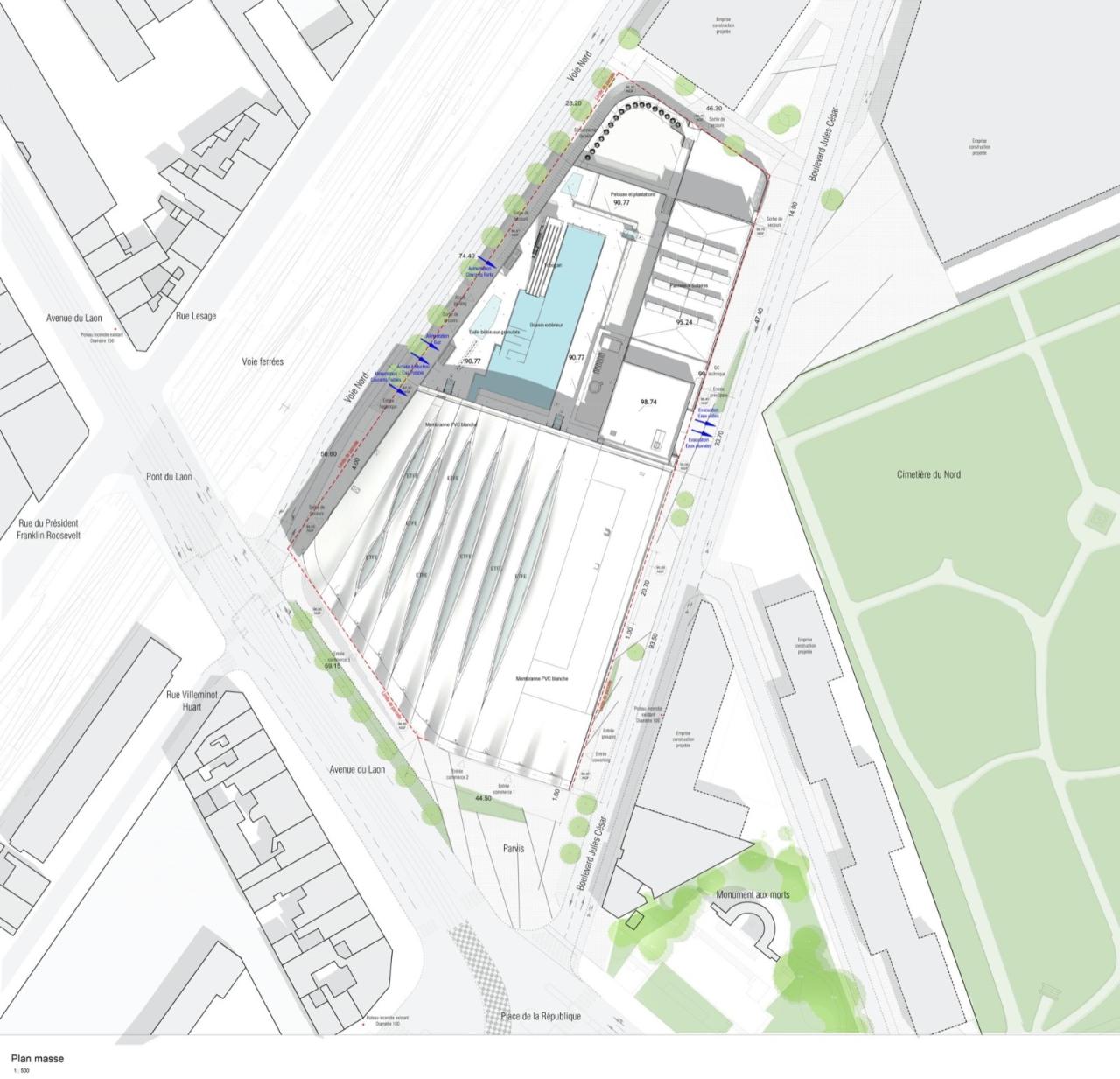 BIM建筑|波浪形屋面,UCPA大兰斯体育场 / Marc Mimram BIM建筑|波浪形屋面,UCPA大兰斯体育场 / Marc Mimram