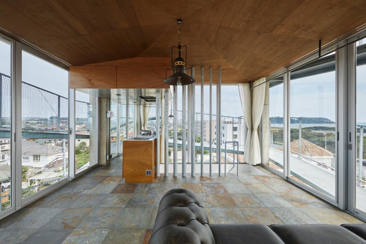 BIM建筑|坡道环绕建筑,鹄沼-Y之家/ KANIUE BIM建筑|坡道环绕建筑,鹄沼-Y之家/ KANIUE