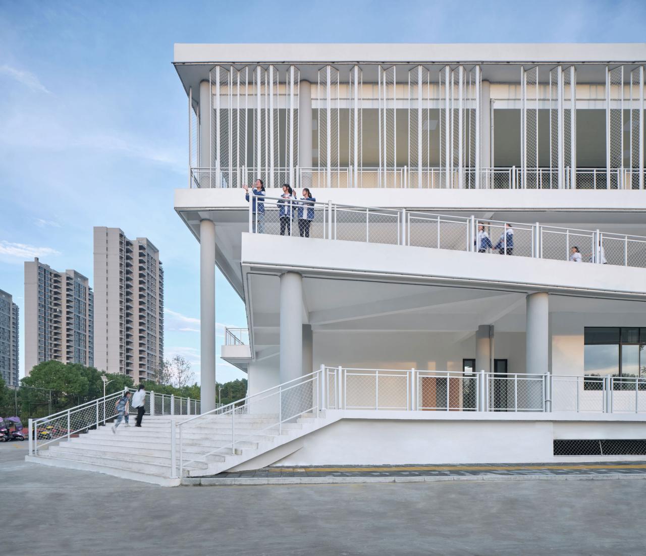 BIM建筑|宜黄一中综合楼 / 以靠建筑 BIM建筑|宜黄一中综合楼 / 以靠建筑