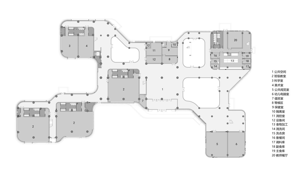 BIM建筑|渭南市政府机关幼儿园 / 中合元创建筑设计股份有限公司 BIM建筑|渭南市政府机关幼儿园 / 中合元创建筑设计股份有限公司