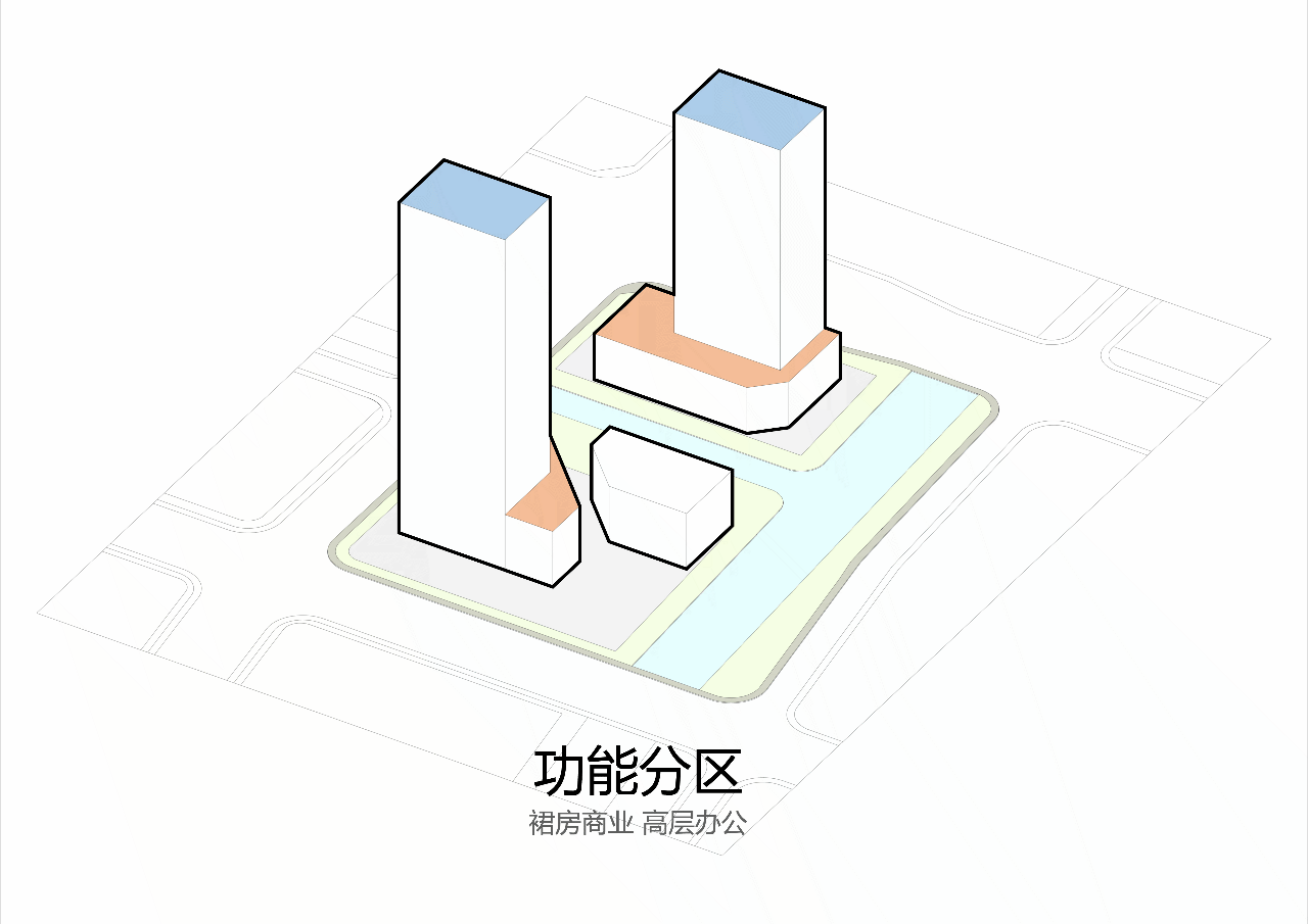 BIM建筑|GEN方案 | 一桥两相望:苏州高铁新城双子塔 BIM建筑|GEN方案 | 一桥两相望:苏州高铁新城双子塔
