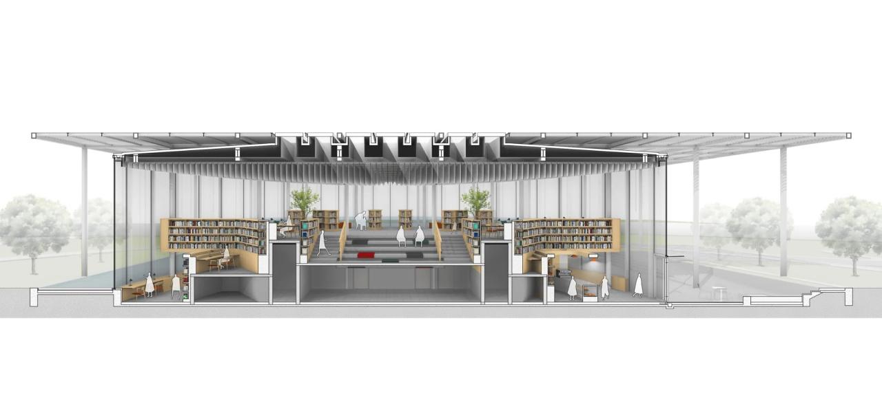 BIM建筑|云幔书屋 :内外无界的极致透明 / UUA BIM建筑|云幔书屋 :内外无界的极致透明 / UUA