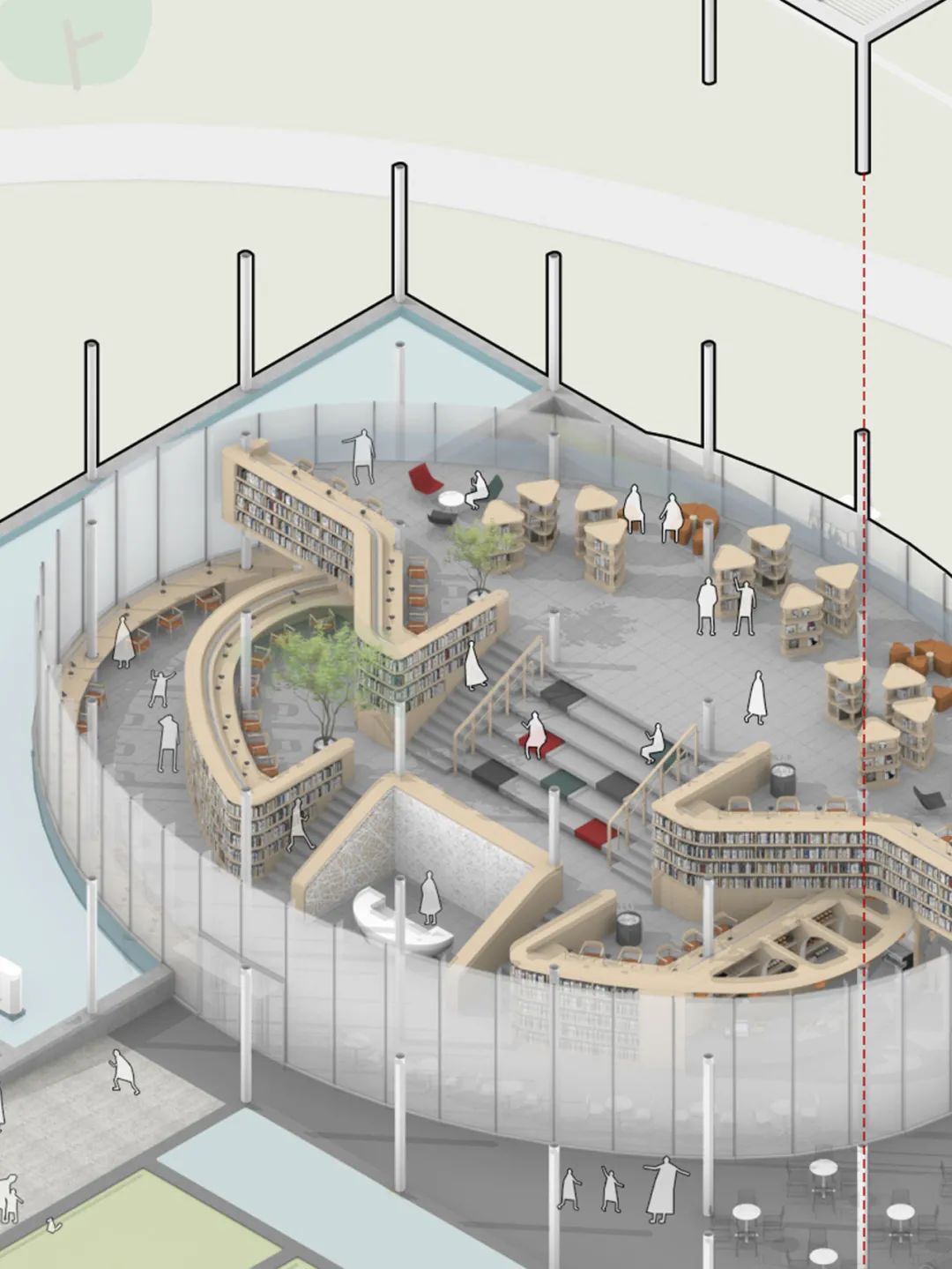 BIM建筑|云幔书屋 :内外无界的极致透明 / UUA BIM建筑|云幔书屋 :内外无界的极致透明 / UUA