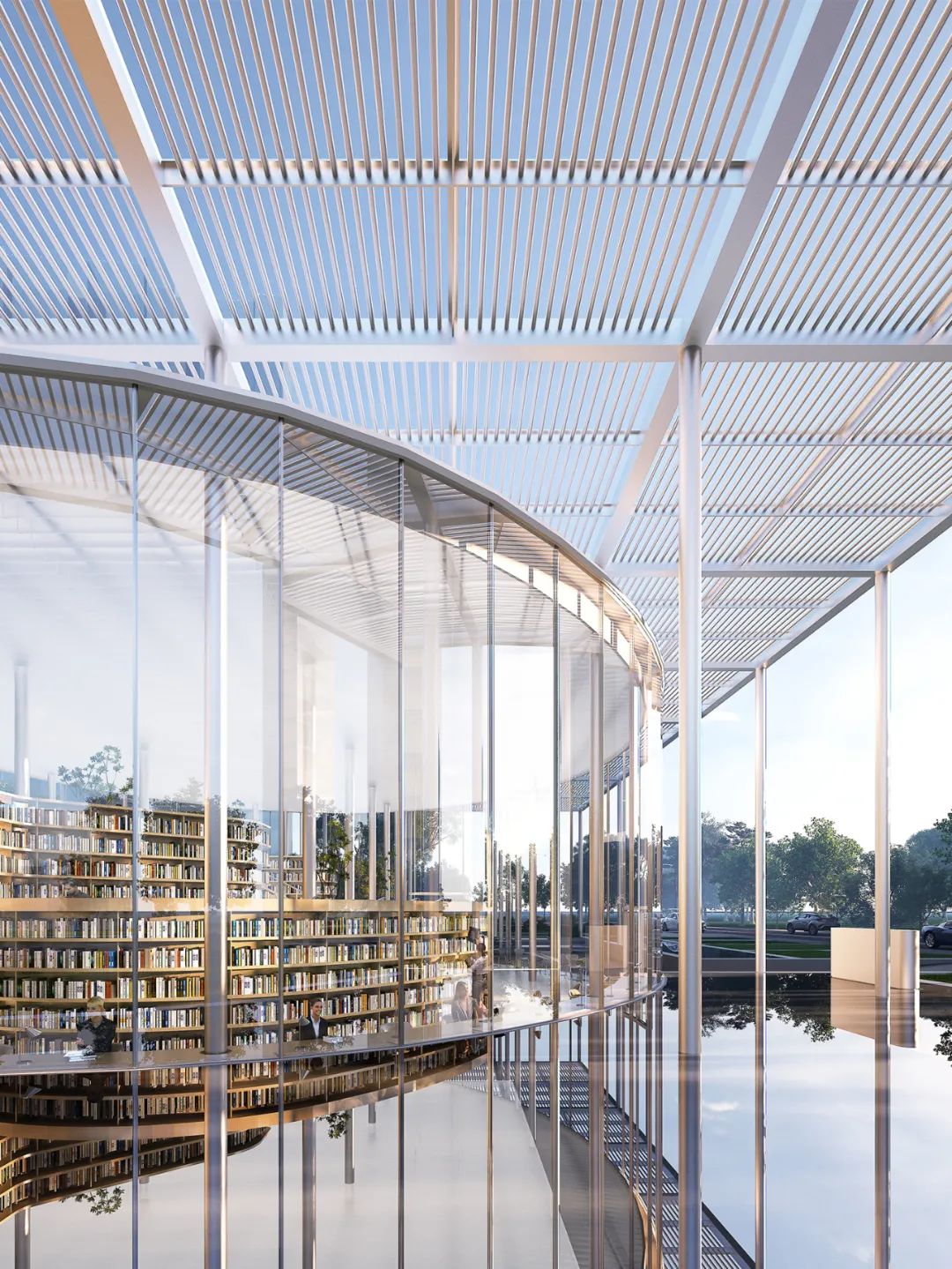 BIM建筑|云幔书屋 :内外无界的极致透明 / UUA BIM建筑|云幔书屋 :内外无界的极致透明 / UUA