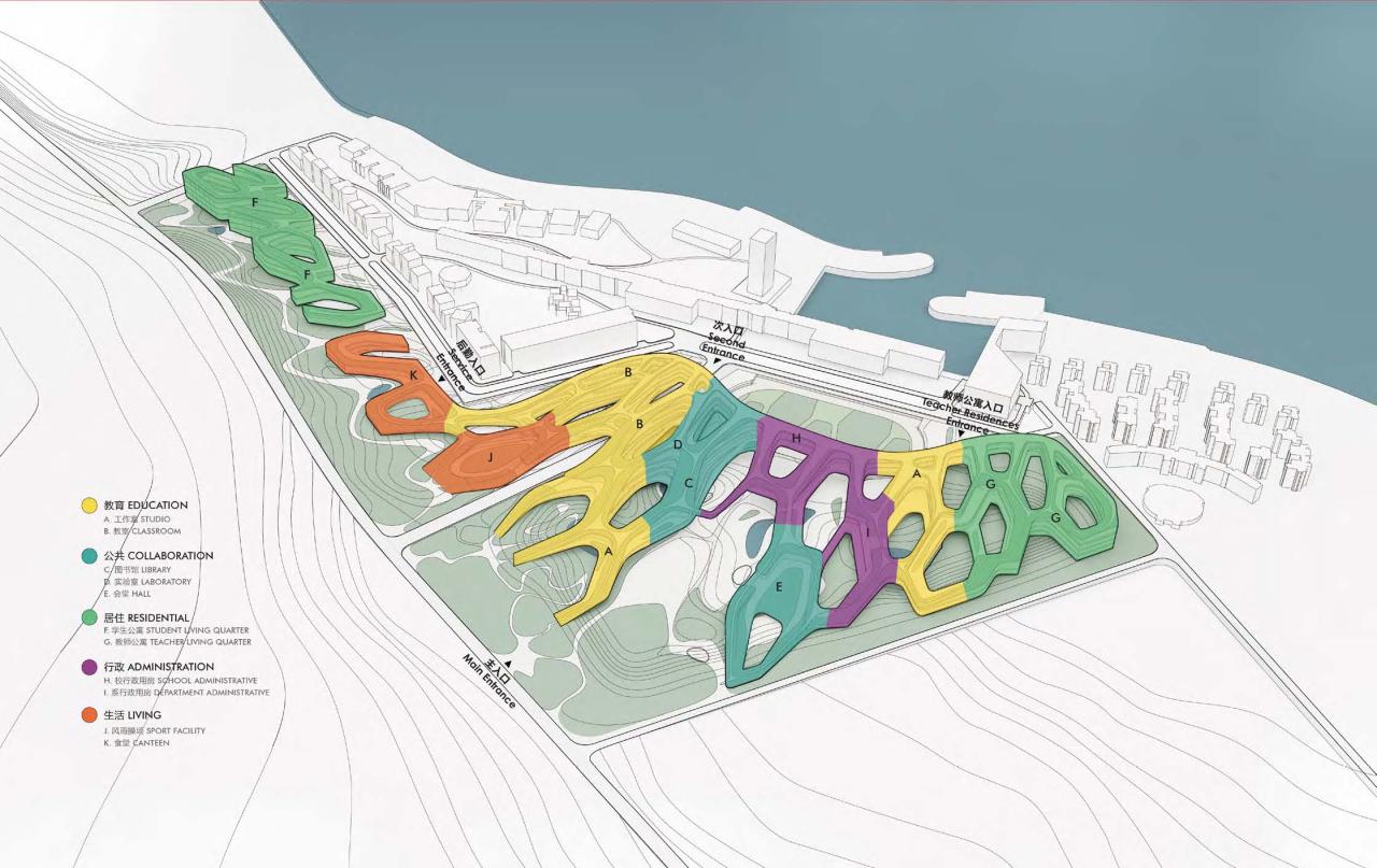 BIM建筑|中央美术学院青岛校区设计方案 / CAA BIM建筑|中央美术学院青岛校区设计方案 / CAA