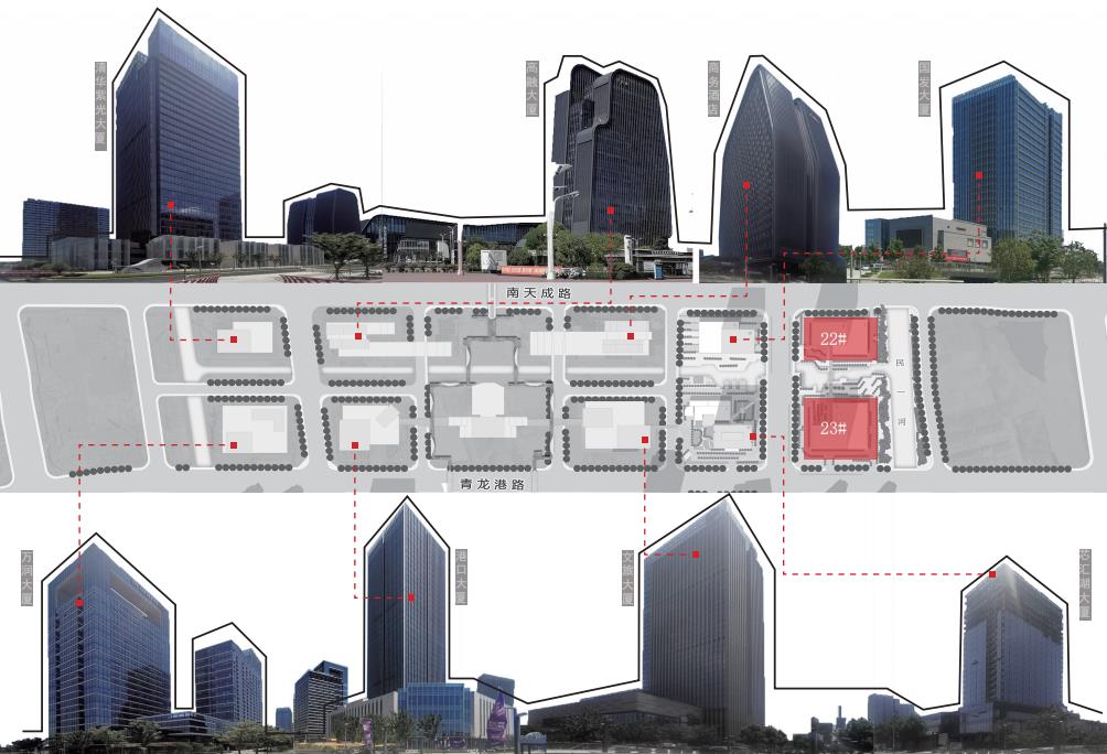 BIM建筑|GEN方案 | 一桥两相望:苏州高铁新城双子塔 BIM建筑|GEN方案 | 一桥两相望:苏州高铁新城双子塔