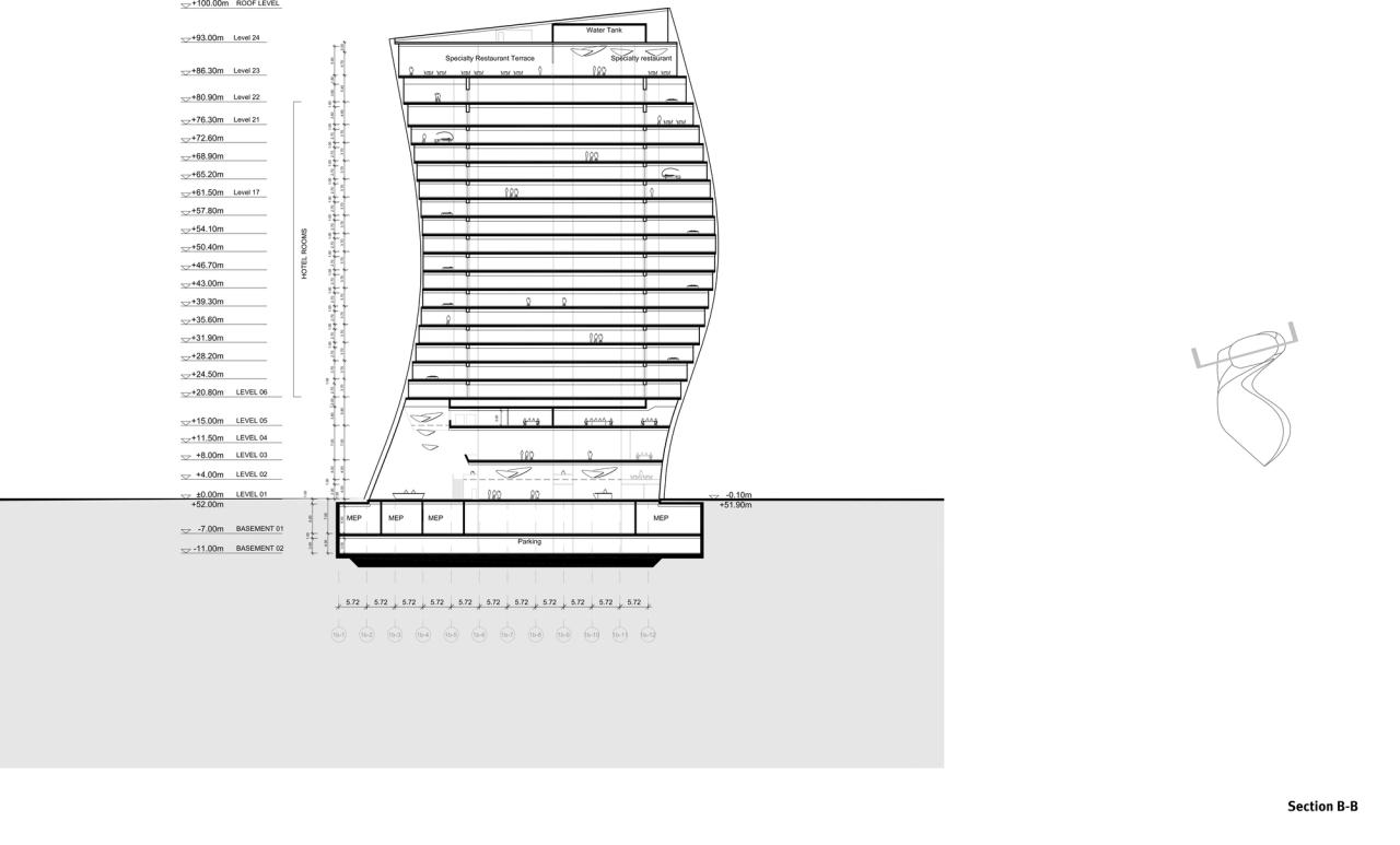 BIM建筑|长沙大王山朗豪酒店 / 蓝天组 BIM建筑|长沙大王山朗豪酒店 / 蓝天组