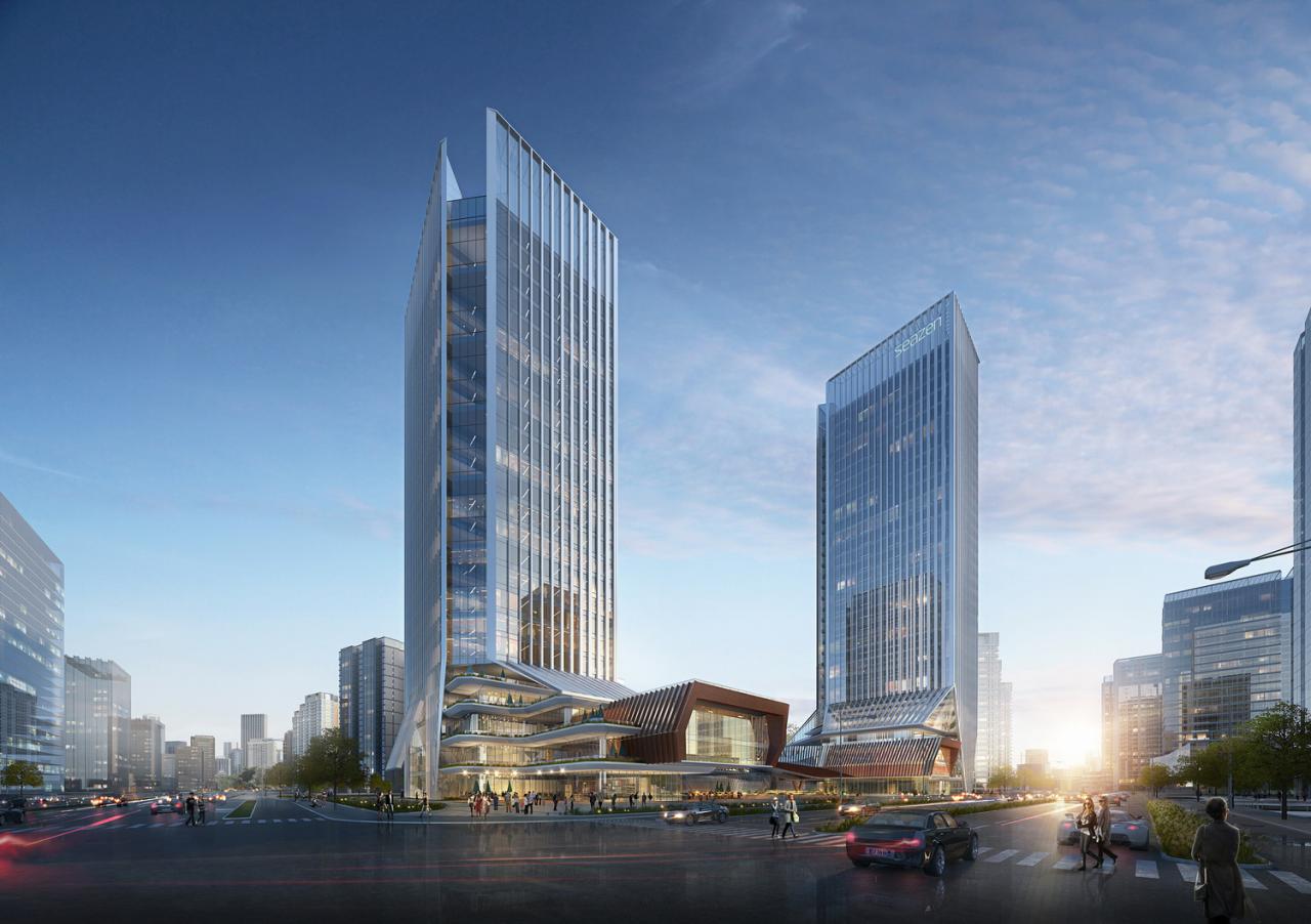 BIM建筑|GEN方案 | 一桥两相望:苏州高铁新城双子塔 BIM建筑|GEN方案 | 一桥两相望:苏州高铁新城双子塔