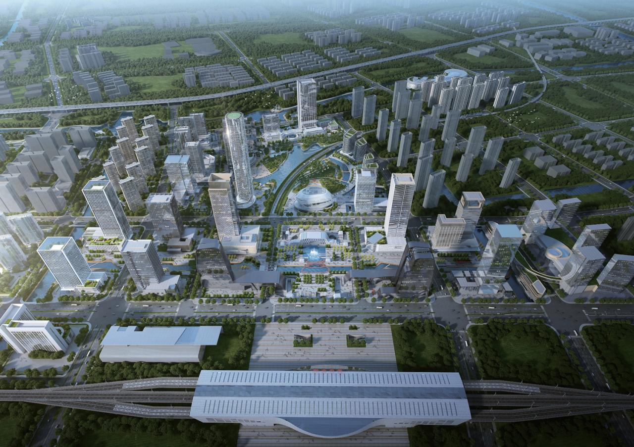 BIM建筑|GEN方案 | 一桥两相望:苏州高铁新城双子塔 BIM建筑|GEN方案 | 一桥两相望:苏州高铁新城双子塔