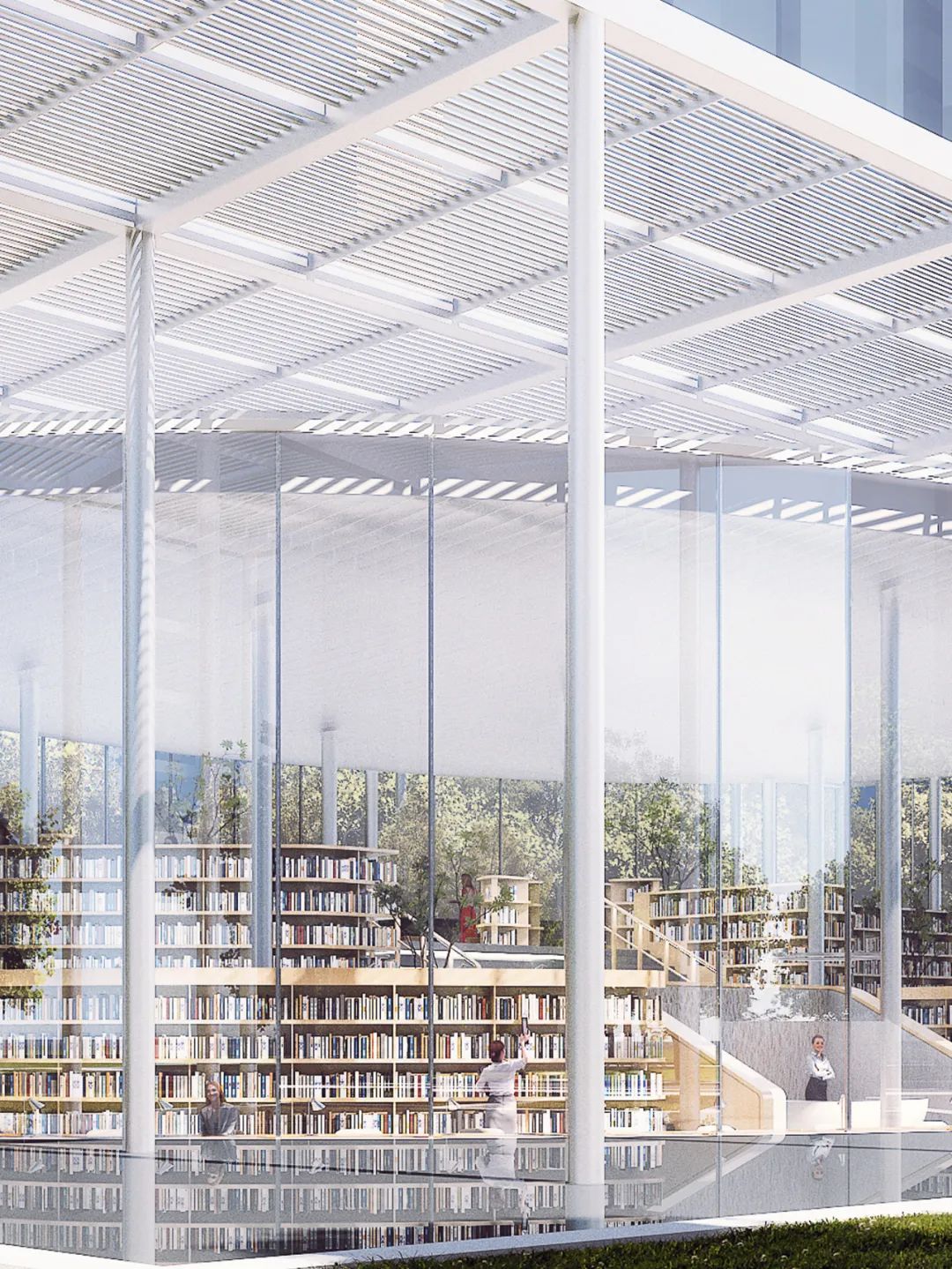 BIM建筑|云幔书屋 :内外无界的极致透明 / UUA BIM建筑|云幔书屋 :内外无界的极致透明 / UUA