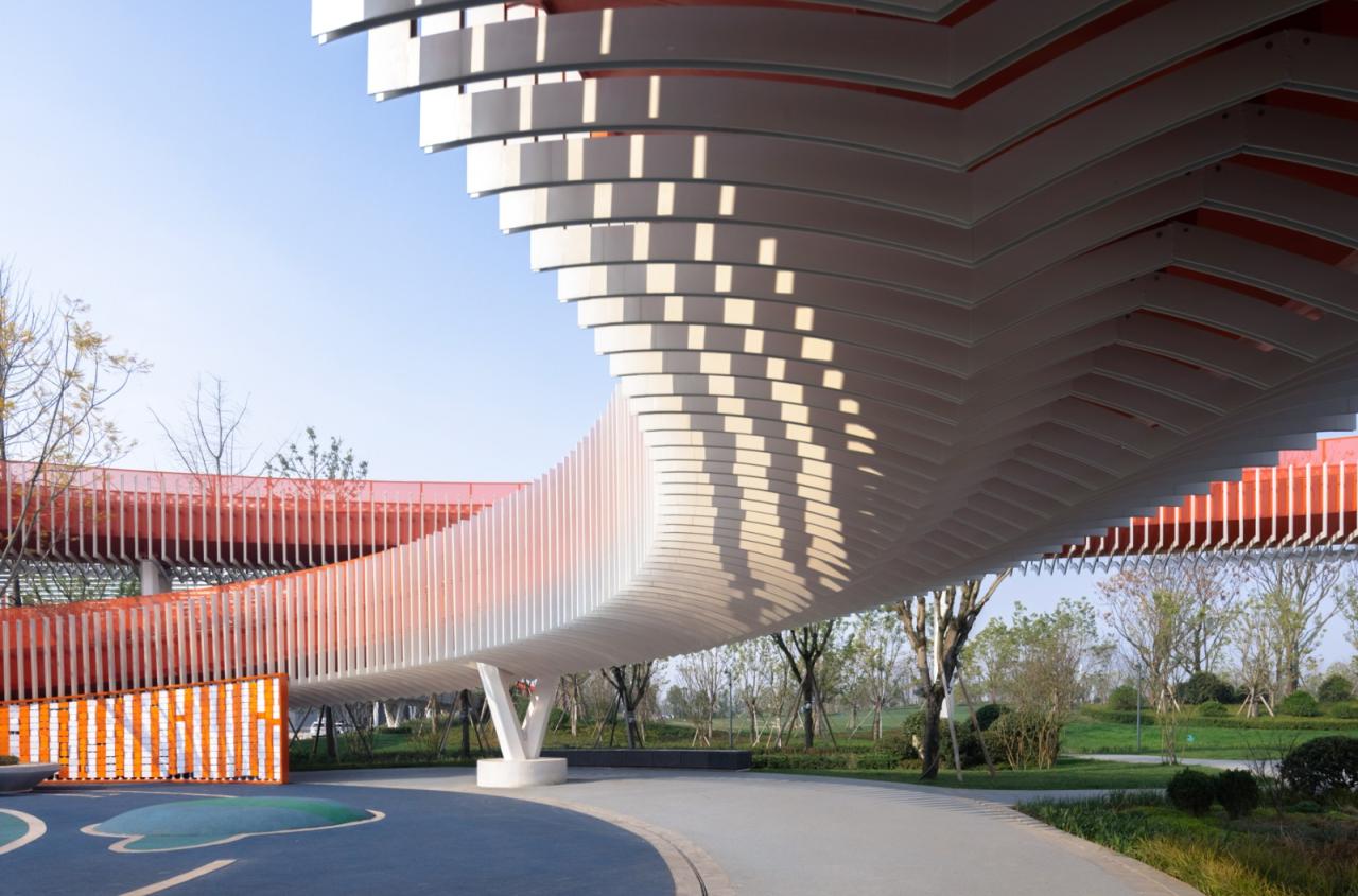 BIM建筑|成都大运会东安湖场馆景观连廊 / 四周建筑 BIM建筑|成都大运会东安湖场馆景观连廊 / 四周建筑