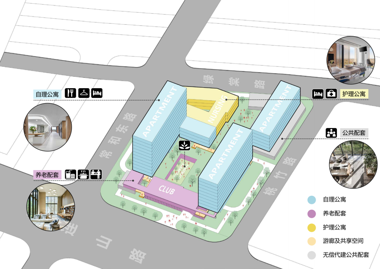 BIM建筑|理想社区:城市型康养, 国华人寿首家国际康养中心 / 栖城设计 BIM建筑|理想社区:城市型康养, 国华人寿首家国际康养中心 / 栖城设计