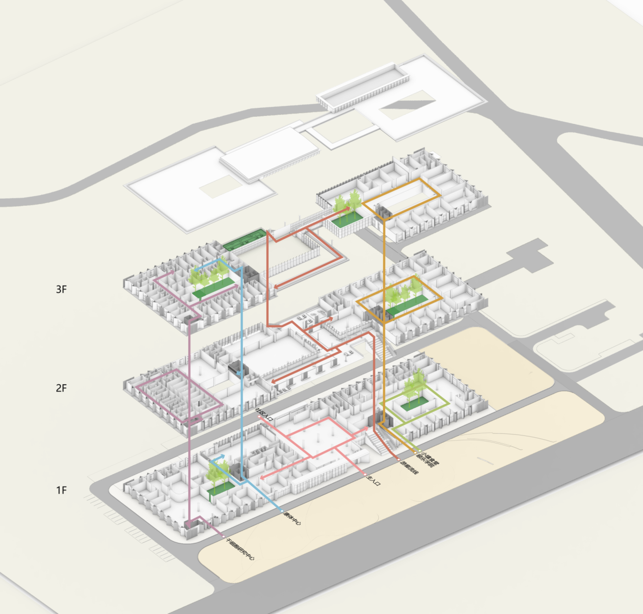 BIM建筑|废弃厂房改造康养配套 / 栖城设计 BIM建筑|废弃厂房改造康养配套 / 栖城设计