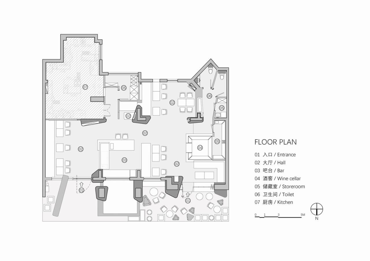 BIM建筑|Wine Nuts酒疯子餐酒吧 / 未韬建筑 BIM建筑|Wine Nuts酒疯子餐酒吧 / 未韬建筑
