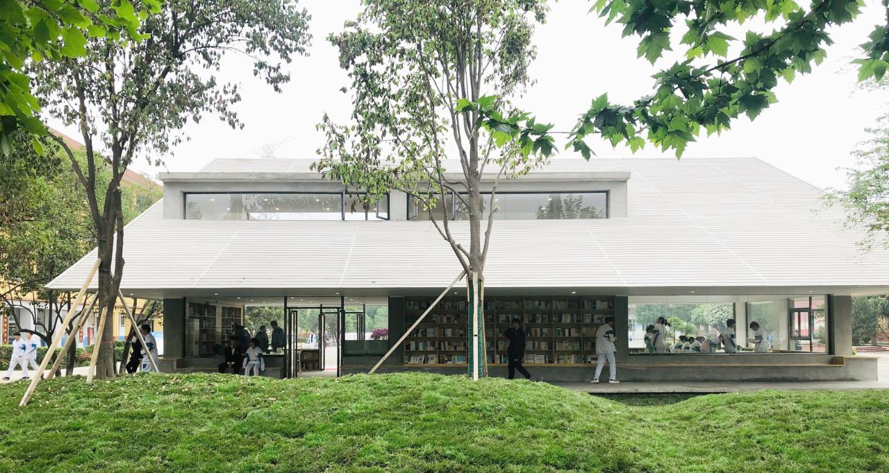 BIM建筑|西安高新第六高级中学图书馆 / 垣建筑·西安建筑科技大学建筑学院 BIM建筑|西安高新第六高级中学图书馆 / 垣建筑·西安建筑科技大学建筑学院