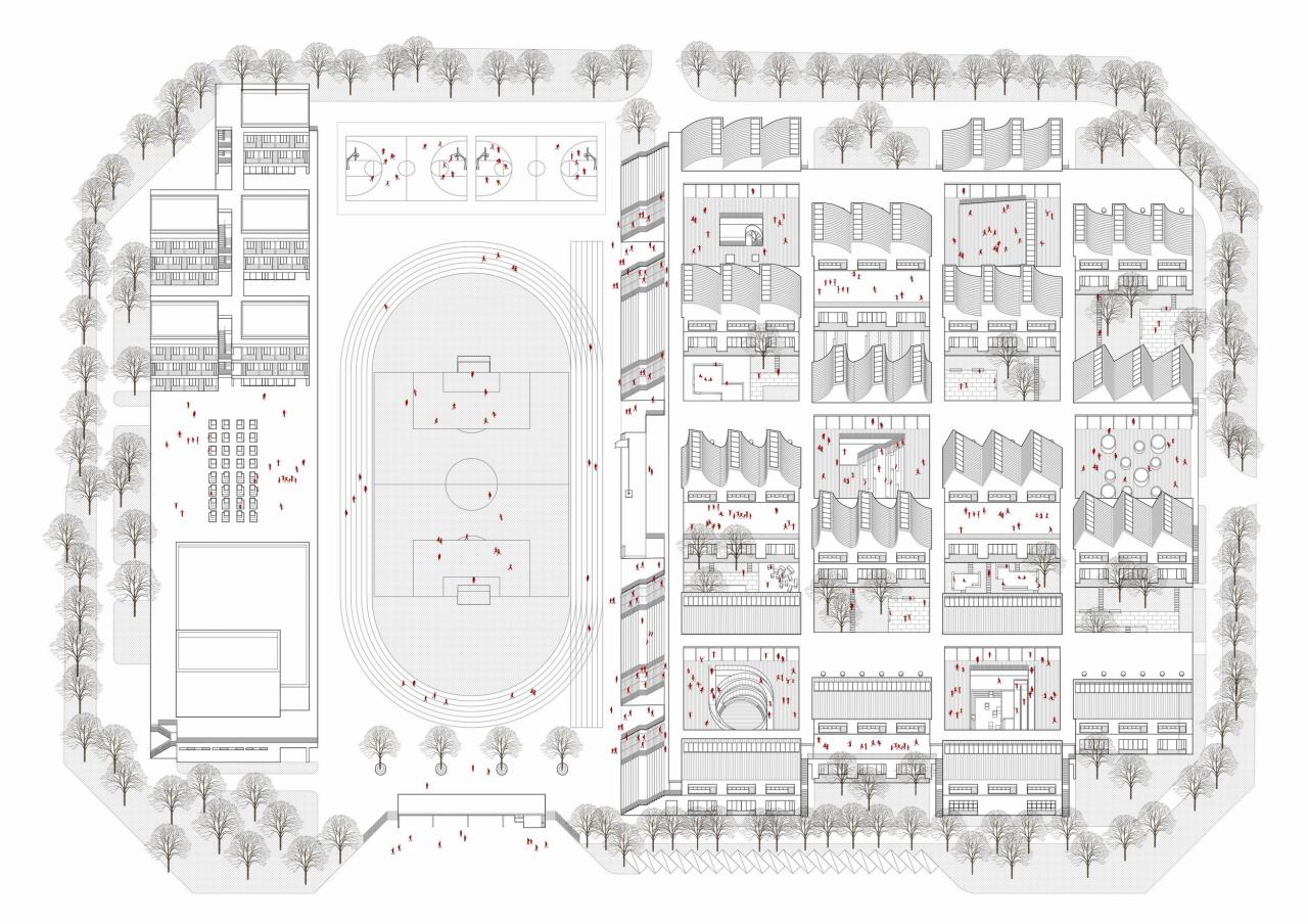 BIM建筑|平行与光的学校——青衣江路小学校 / 迹·建筑事务所(TAO) BIM建筑|平行与光的学校——青衣江路小学校 / 迹·建筑事务所(TAO)