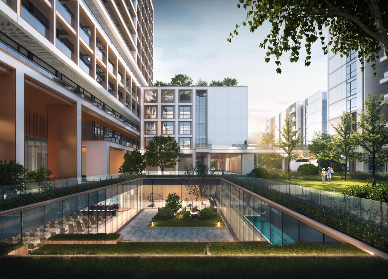 BIM建筑|理想社区:城市型康养, 国华人寿首家国际康养中心 / 栖城设计 BIM建筑|理想社区:城市型康养, 国华人寿首家国际康养中心 / 栖城设计