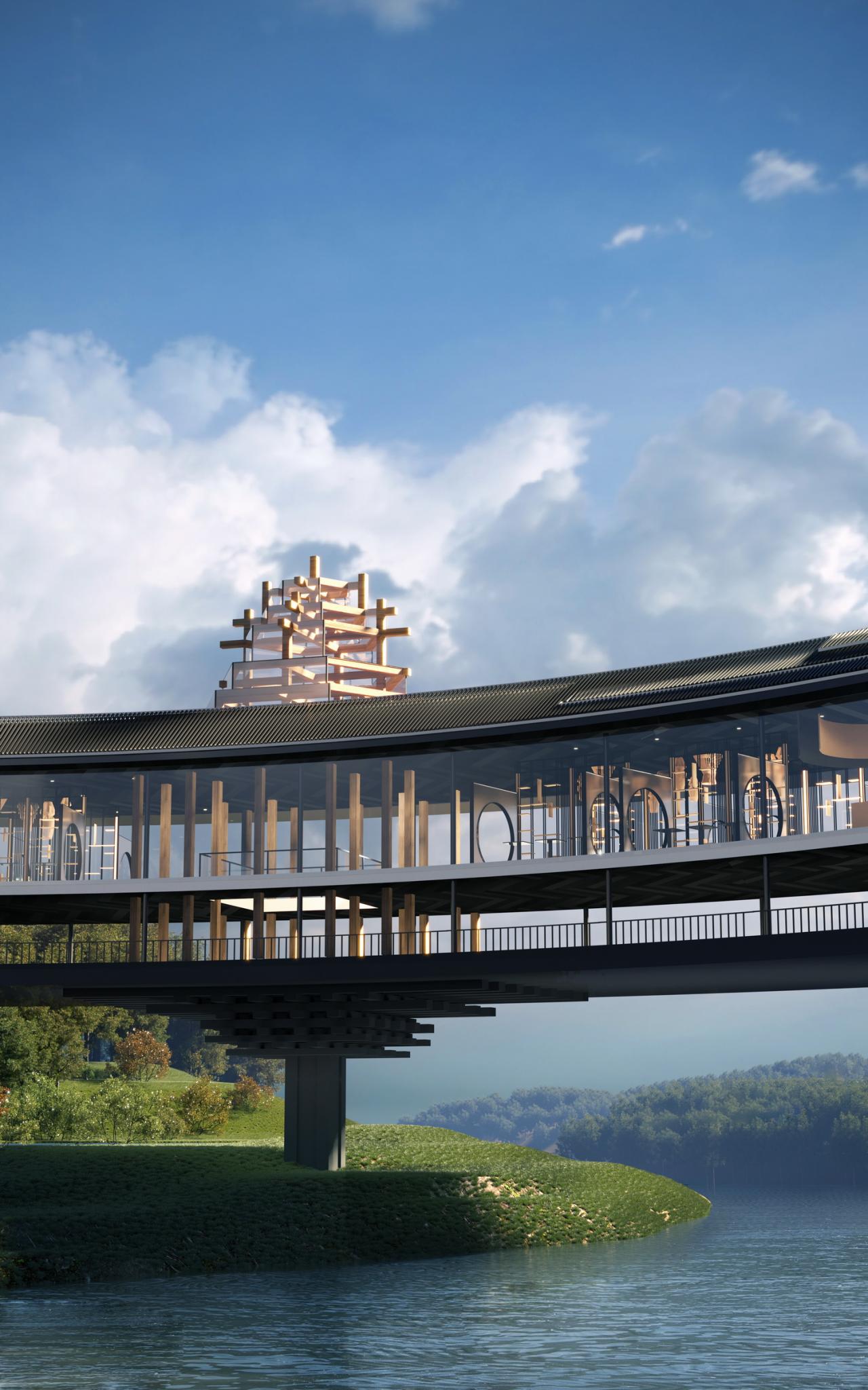 BIM建筑|风雨环屋——三江县洲北村文化综合体设计方案 / 外行建筑 BIM建筑|风雨环屋——三江县洲北村文化综合体设计方案 / 外行建筑