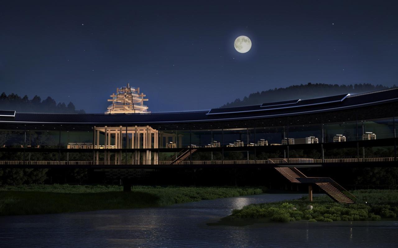 BIM建筑|风雨环屋——三江县洲北村文化综合体设计方案 / 外行建筑 BIM建筑|风雨环屋——三江县洲北村文化综合体设计方案 / 外行建筑