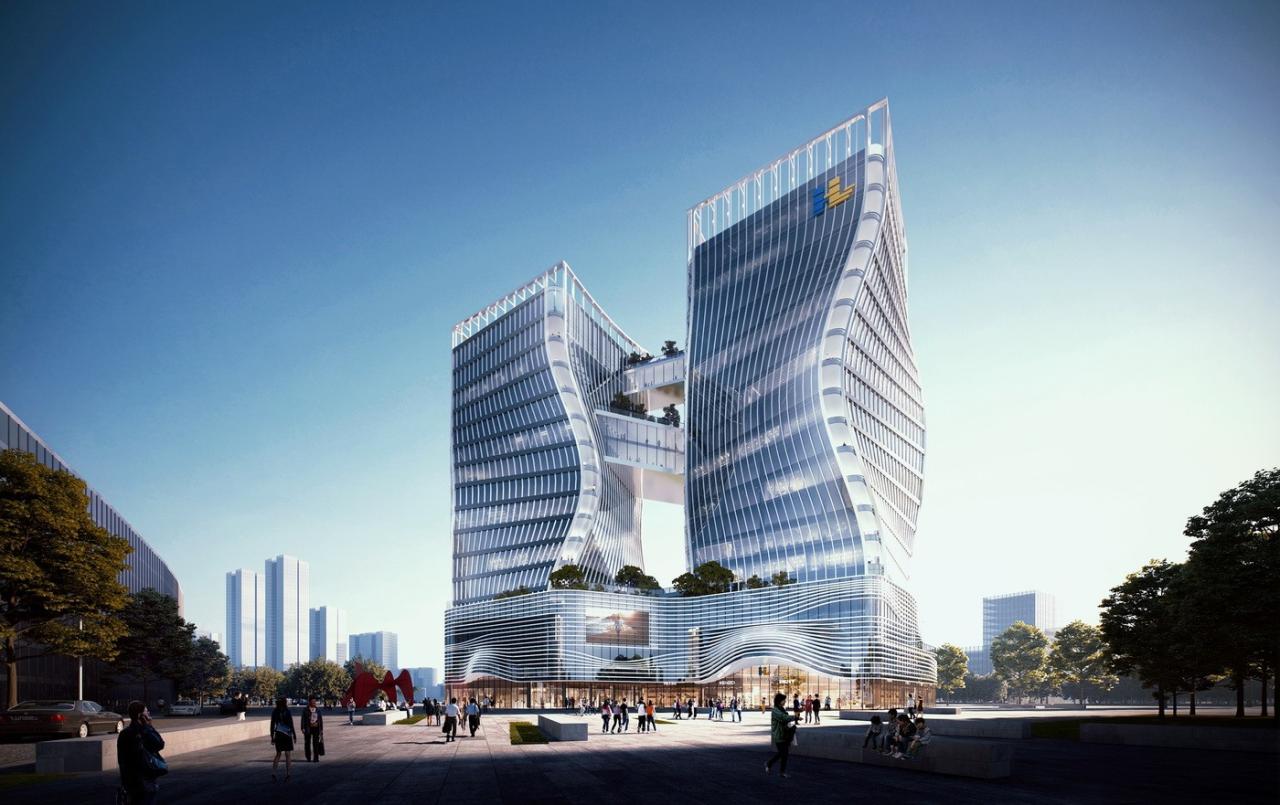 BIM建筑|“无极之城” 希荻创新总部基地 / 卢馨儿+广东省华城建筑设计有限公司 BIM建筑|“无极之城” 希荻创新总部基地 / 卢馨儿+广东省华城建筑设计有限公司