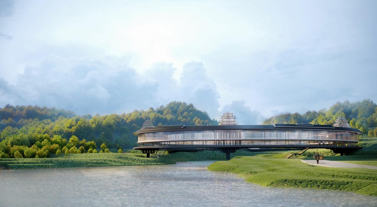 BIM建筑|风雨环屋——三江县洲北村文化综合体设计方案 / 外行建筑 BIM建筑|风雨环屋——三江县洲北村文化综合体设计方案 / 外行建筑