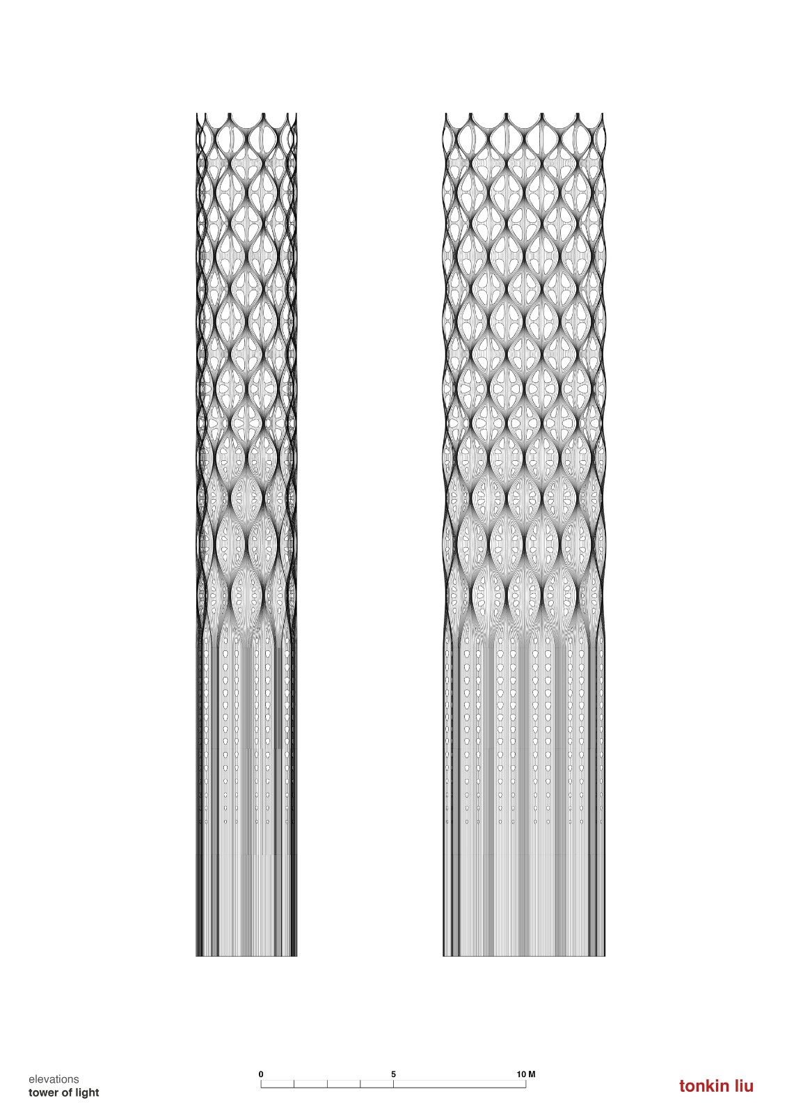 BIM建筑|结构创新:‘壳层镂空’光之塔与能量之墙 / Tonkin Liu BIM建筑|结构创新:‘壳层镂空’光之塔与能量之墙 / Tonkin Liu