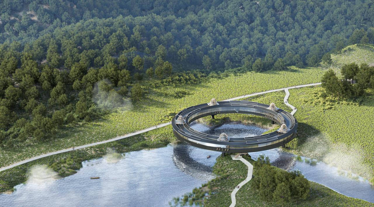 BIM建筑|风雨环屋——三江县洲北村文化综合体设计方案 / 外行建筑 BIM建筑|风雨环屋——三江县洲北村文化综合体设计方案 / 外行建筑