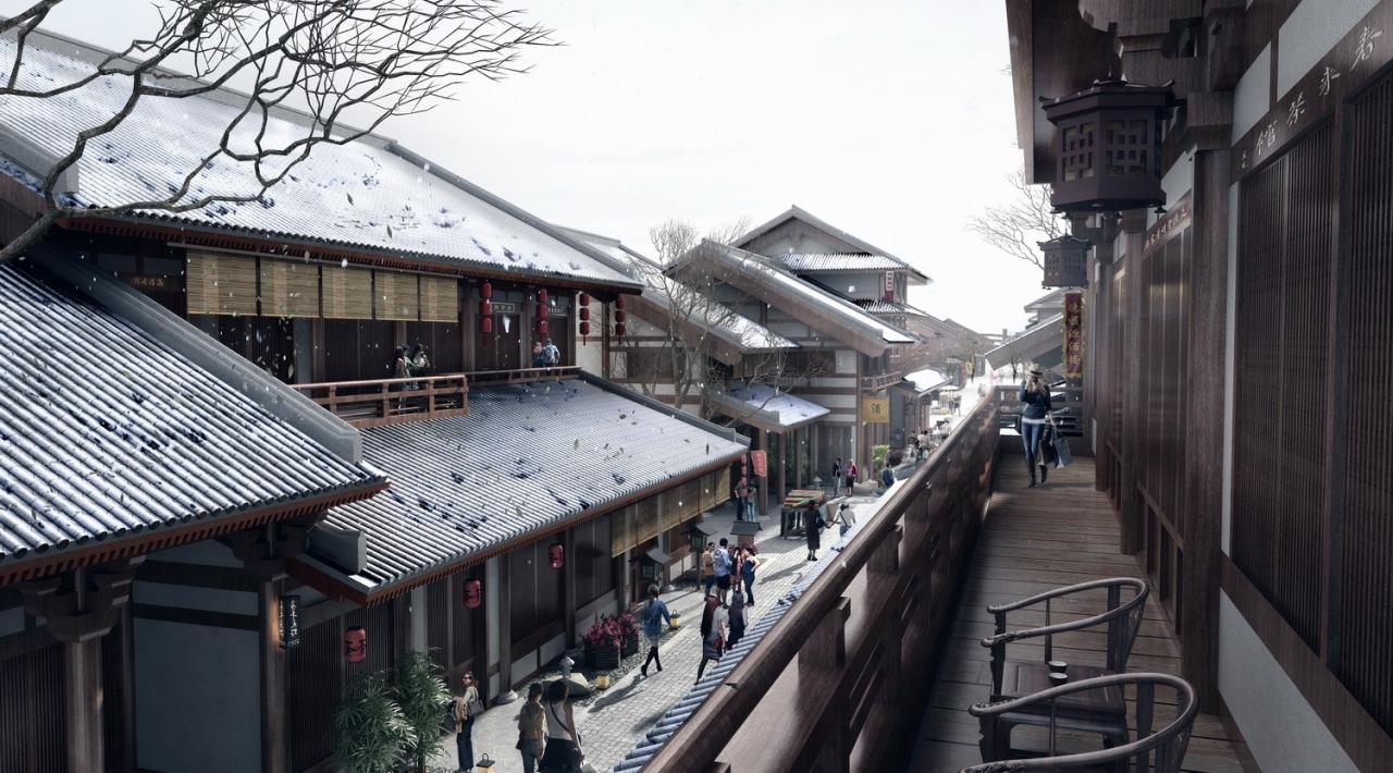 BIM建筑|现代视角下的新唐风演绎:长春世茂莲花山文旅小镇 / UA尤安设计 BIM建筑|现代视角下的新唐风演绎:长春世茂莲花山文旅小镇 / UA尤安设计