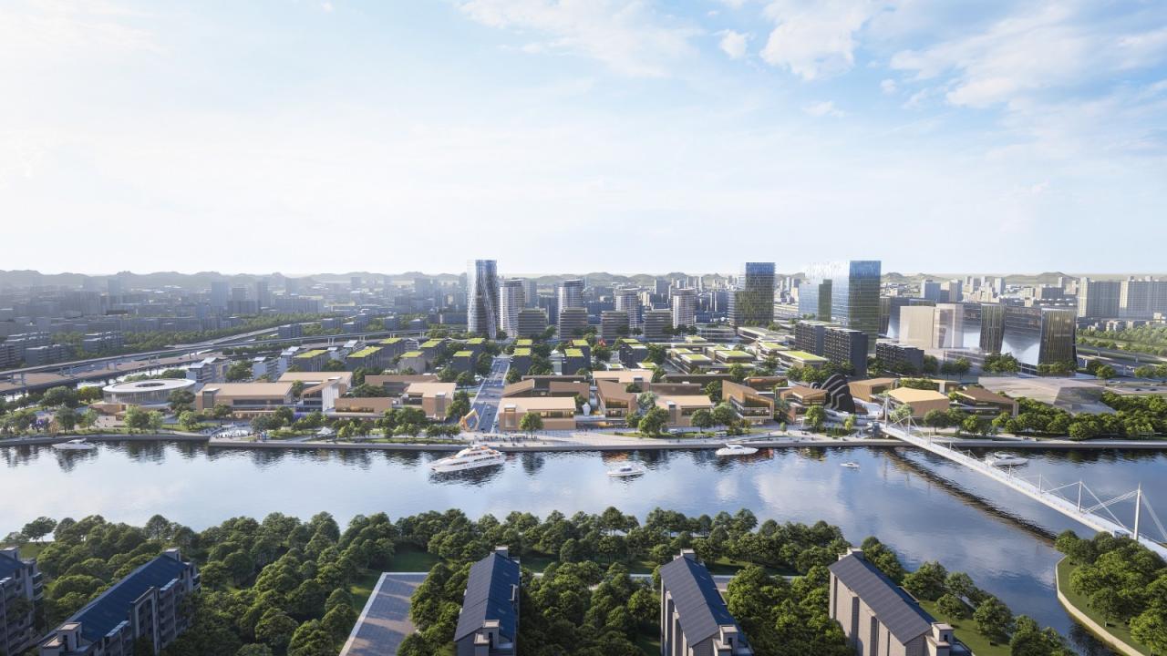 BIM建筑|现代园林:杭州运河湾国际旅游休闲综合体 / Aedas BIM建筑|现代园林:杭州运河湾国际旅游休闲综合体 / Aedas