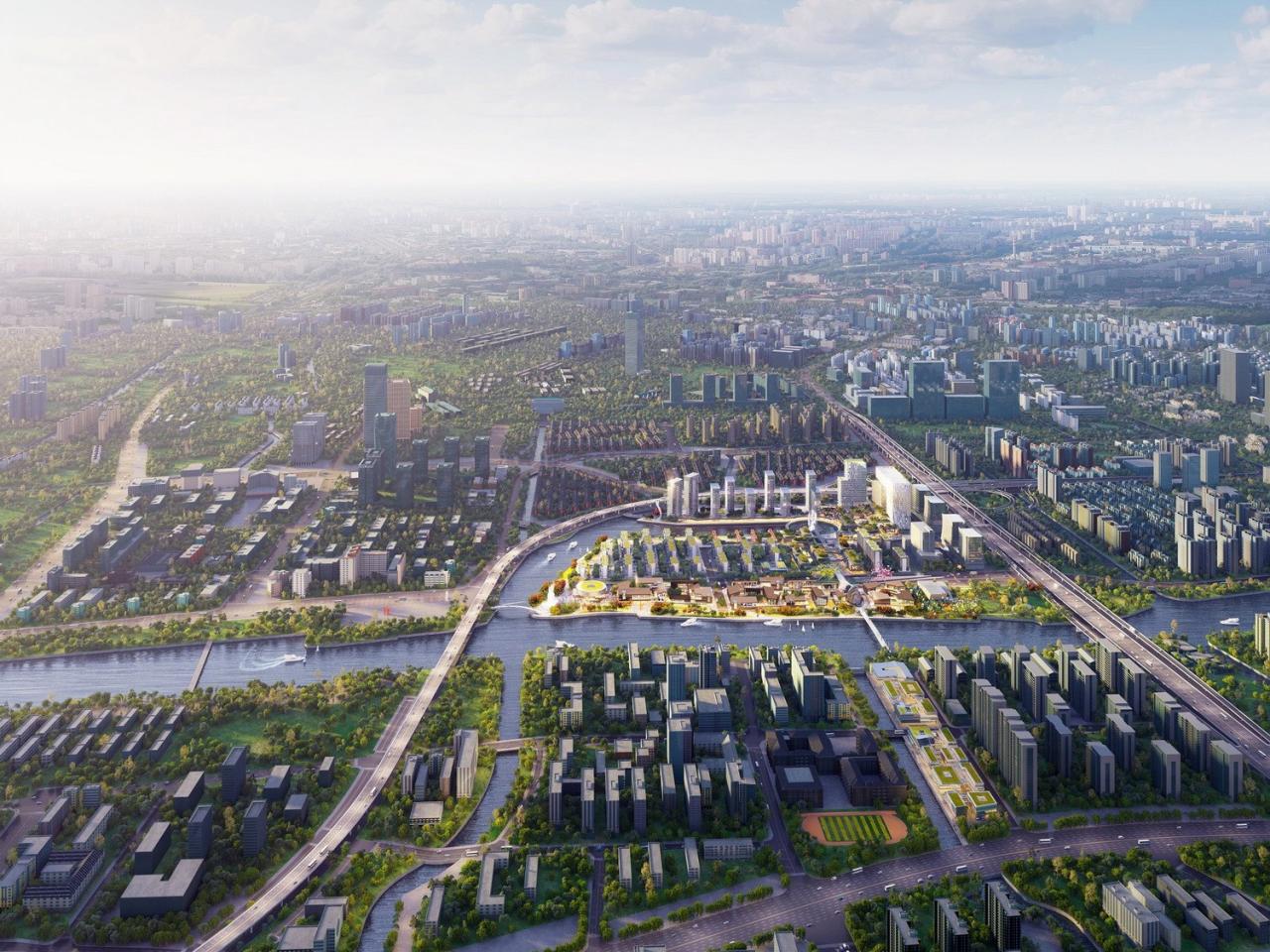 BIM建筑|现代园林:杭州运河湾国际旅游休闲综合体 / Aedas BIM建筑|现代园林:杭州运河湾国际旅游休闲综合体 / Aedas