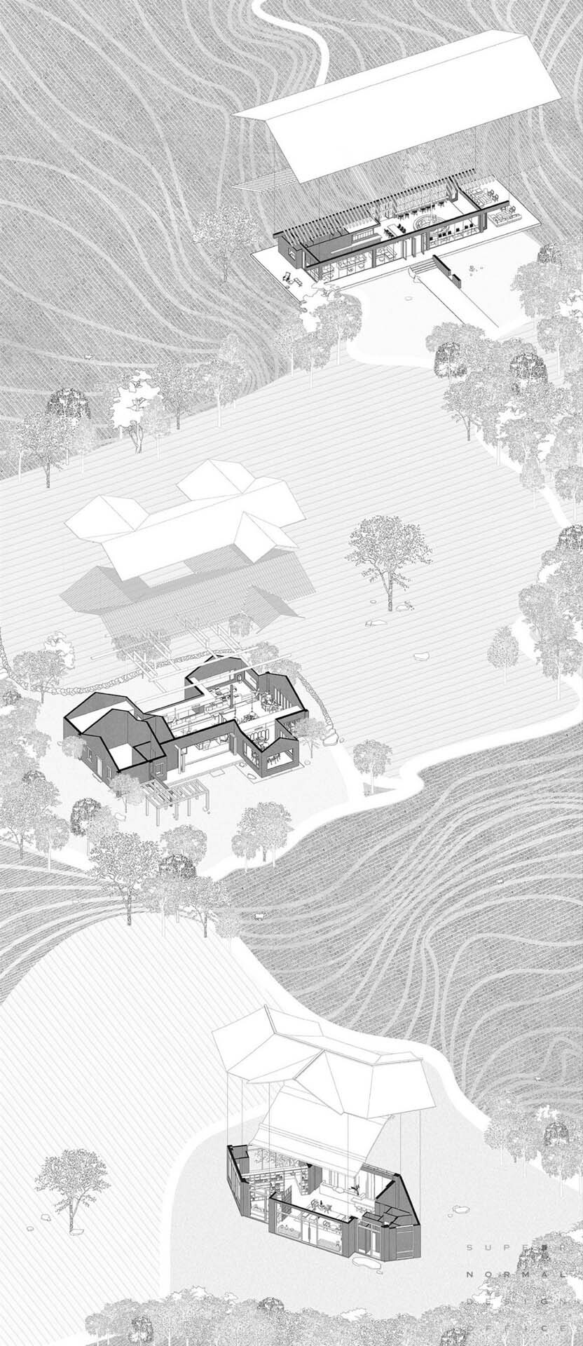 BIM建筑|峨眉山高桥小镇 / 超级平常空间设计 BIM建筑|峨眉山高桥小镇 / 超级平常空间设计