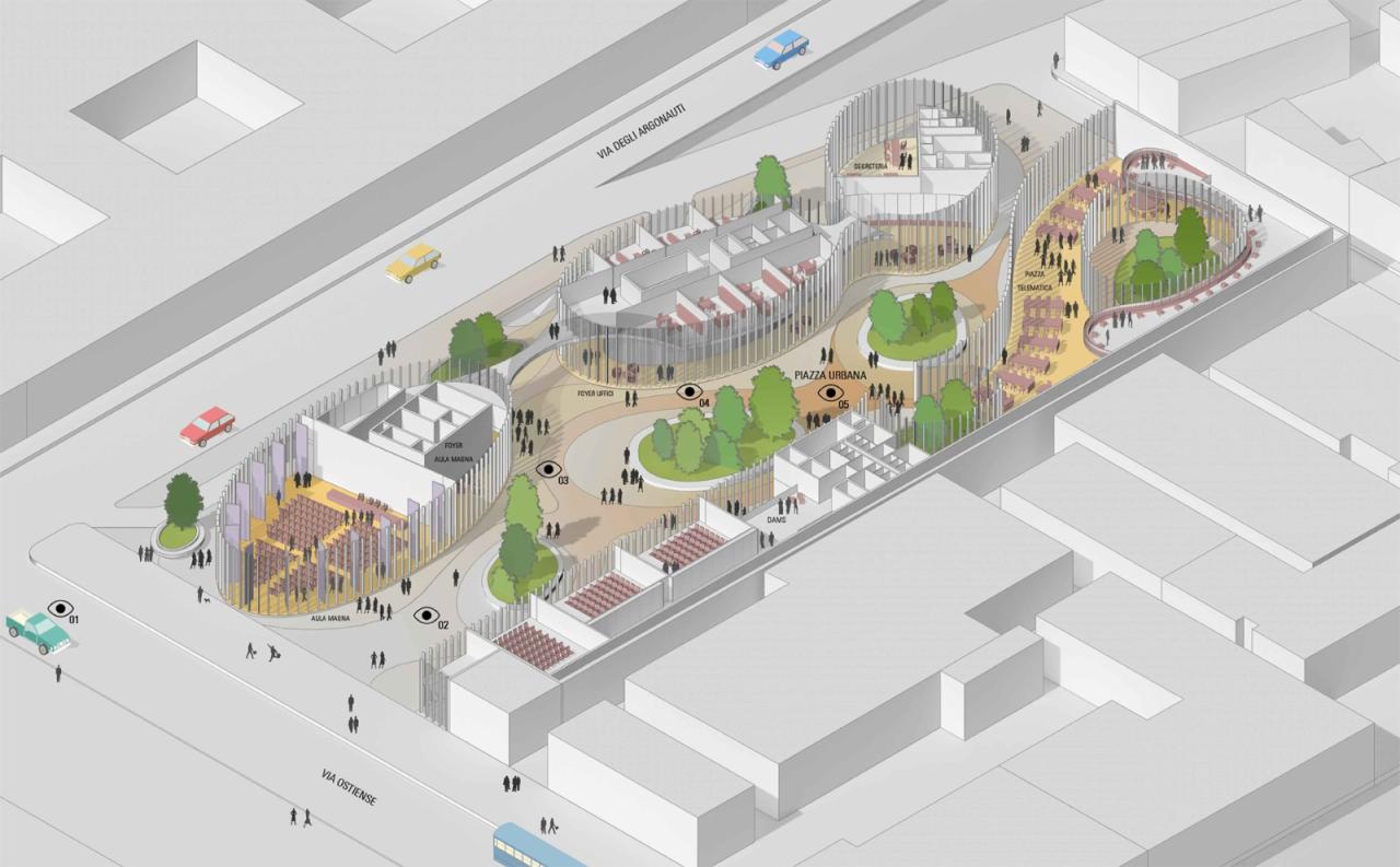 BIM建筑|工业区变身绿色校园:罗马第三大学新总部 / MCA建筑事务所 BIM建筑|工业区变身绿色校园:罗马第三大学新总部 / MCA建筑事务所