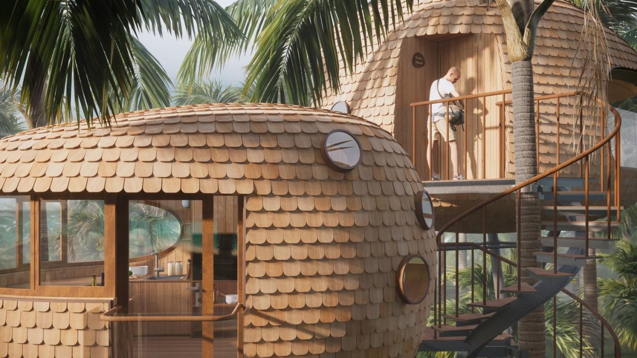 BIM建筑|丛林树屋:在加勒比海边做一场满是棕榈叶的梦 / 繁星建筑工作室 BIM建筑|丛林树屋:在加勒比海边做一场满是棕榈叶的梦 / 繁星建筑工作室