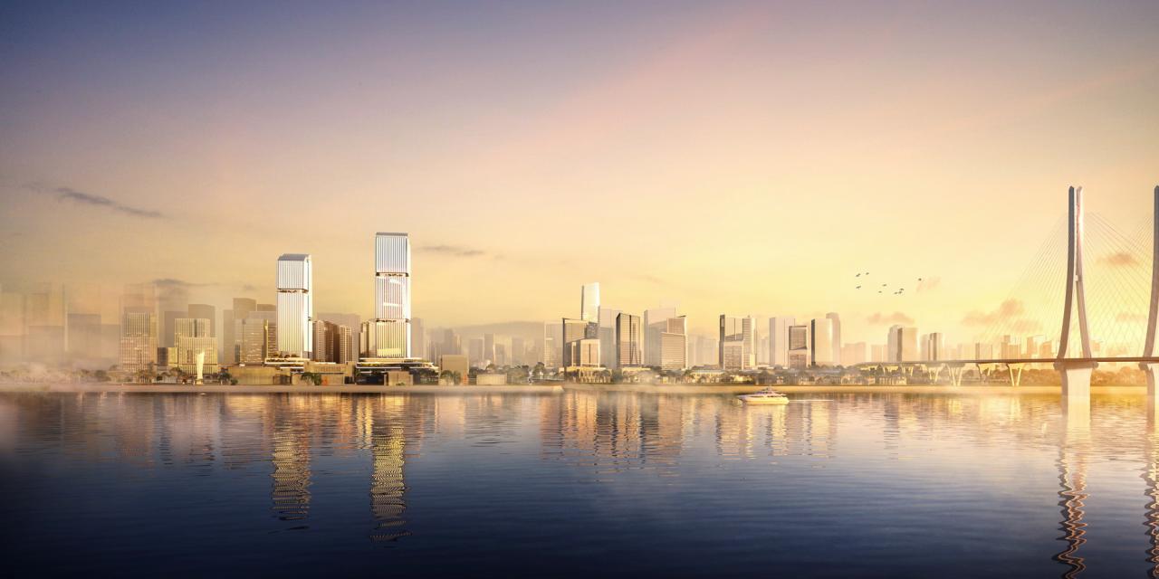 BIM建筑|广州海珠创新湾门户枢纽城市设计暨核心地块建筑概念设计 / 林同棪国际中国 BIM建筑|广州海珠创新湾门户枢纽城市设计暨核心地块建筑概念设计 / 林同棪国际中国
