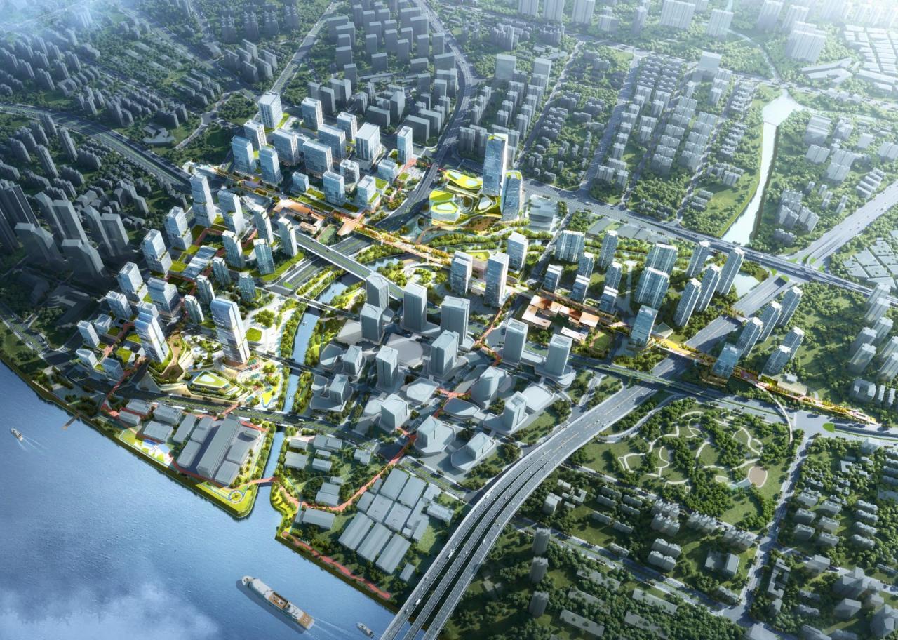 BIM建筑|广州海珠创新湾门户枢纽城市设计暨核心地块建筑概念设计 / 林同棪国际中国 BIM建筑|广州海珠创新湾门户枢纽城市设计暨核心地块建筑概念设计 / 林同棪国际中国