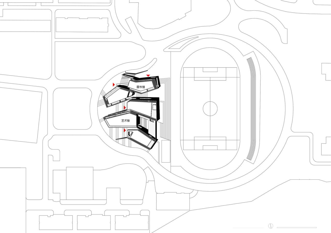 BIM建筑|友兰中学图艺综合楼 / WAU建筑事务所 BIM建筑|友兰中学图艺综合楼 / WAU建筑事务所
