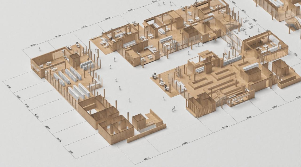 BIM建筑|普罗理想国集市 / a9a建筑设计事务所 BIM建筑|普罗理想国集市 / a9a建筑设计事务所