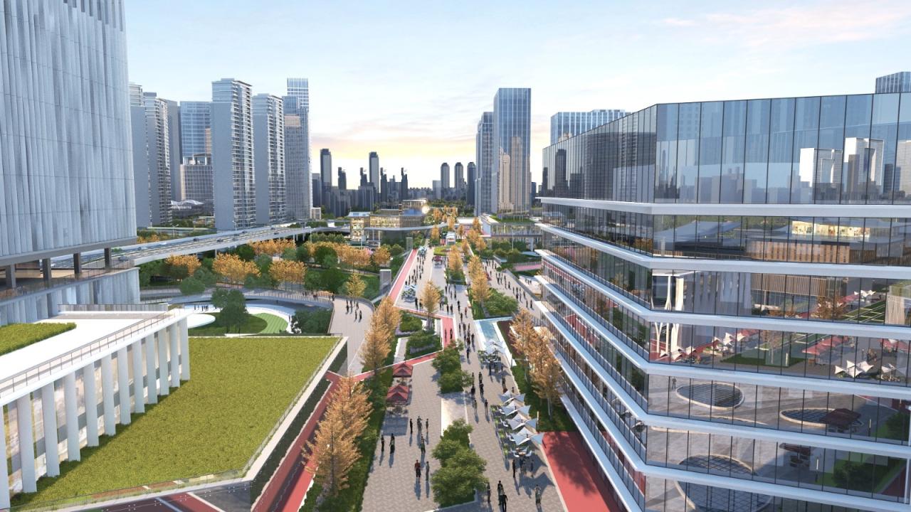 BIM建筑|广州海珠创新湾门户枢纽城市设计暨核心地块建筑概念设计 / 林同棪国际中国 BIM建筑|广州海珠创新湾门户枢纽城市设计暨核心地块建筑概念设计 / 林同棪国际中国